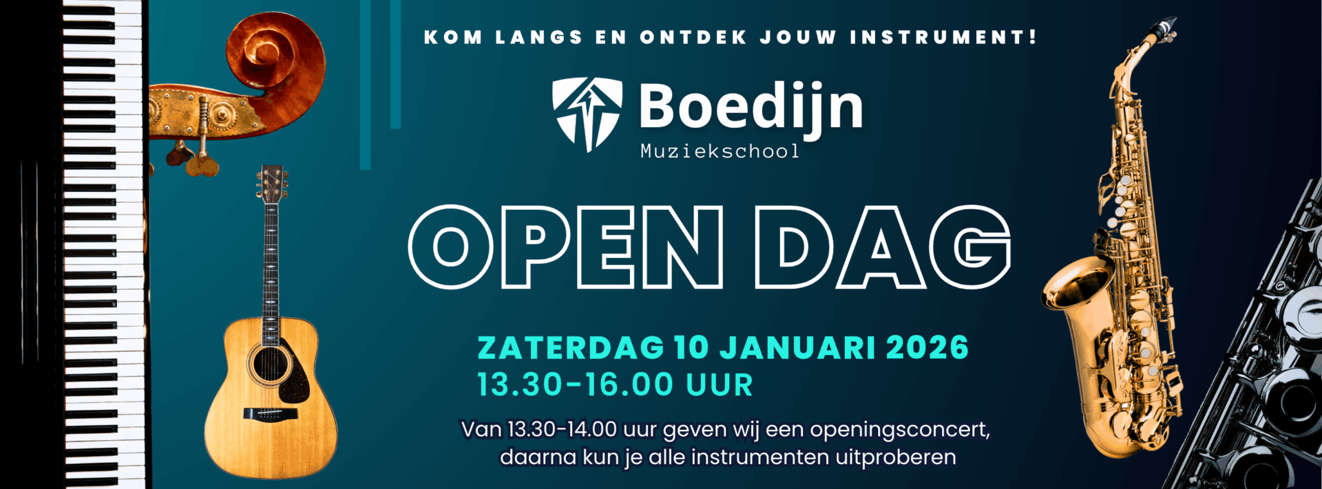 Open Dag Muziekschool Boedijn